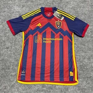 Real Salt Lake Jersey Men Red Authentic Home Kit Adidas MLS Soccer 2024-25